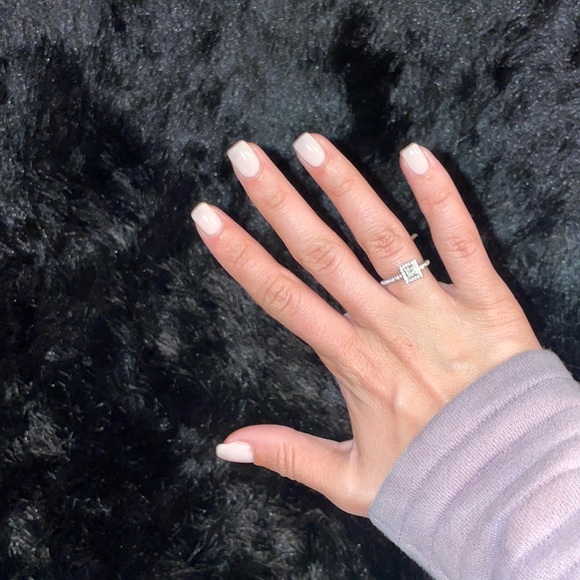 Tiffany & Co retired diamond square princess cut ring size 5 - Picture 2 of 11